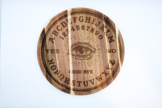 Spirit Board Tray | 12" Engraved Wood Ouija Altar Tray