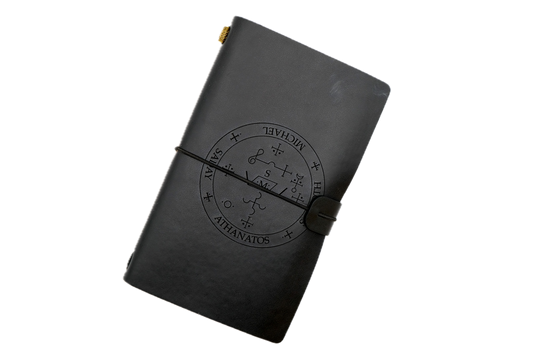Archangel Michael Sigil Journal | Refillable Leather Notebook